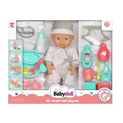 RONG LONG - Muñeca con Accesorios 30 cm