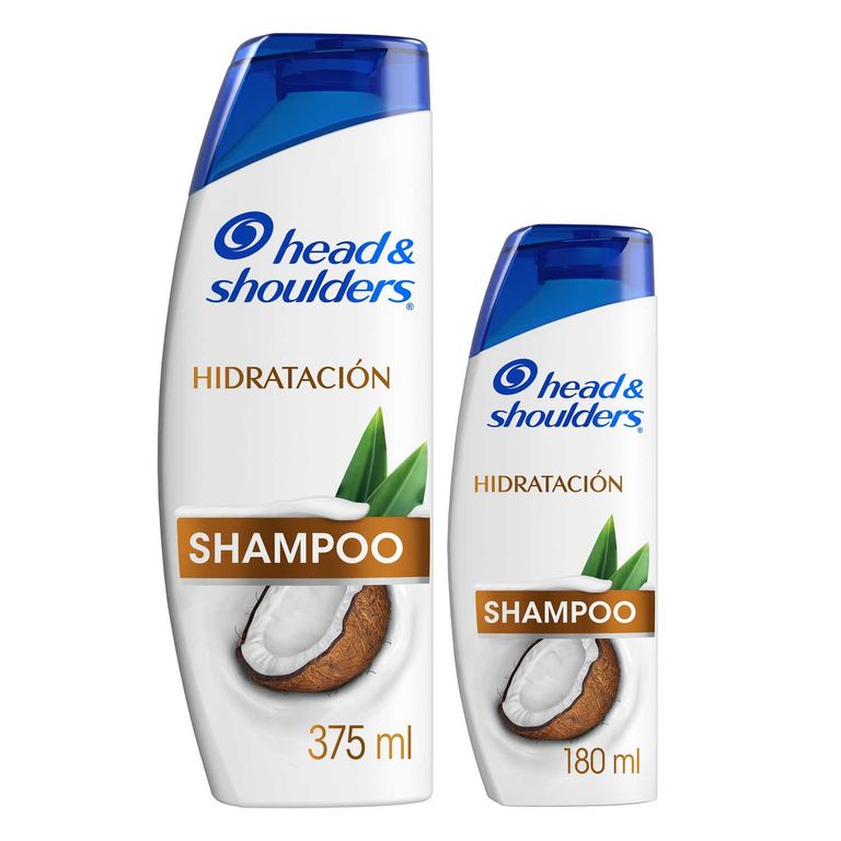 Shampoo Head & Shoulders Hidratación Pack 375 mL + Caja De Cartón 180 mL