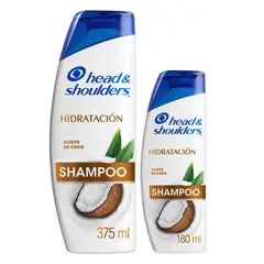 HEAD AND SHOULDERS - Shampoo Head & Shoulders Hidratación Aceite de Coco Empaque 2 Und