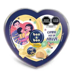 BON O BON - Chocolates Mini Corazón Blanco Pote 105 g