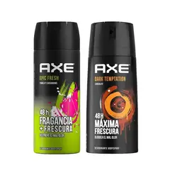 AXE - Pack Desodorante en Spray Dark Temptation + Epic Fresh