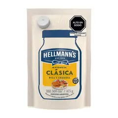 HELLMANN'S - Mayonesa Clásica Hellmanns Doypack 475 g