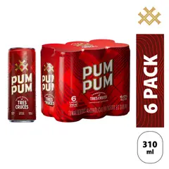 TRES CRUCES - Cerveza Pum Pum Six Pack Botella 300 mL