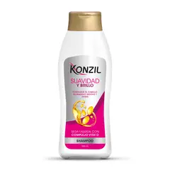 KONZIL - Shampoo Suavidad y Brillo Seda Líquida Envase 650 mL