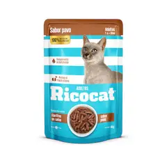 RICOCAT - Alimento Húmedo Gatos Adultos Filetitos de Pavo Doypack 85 g