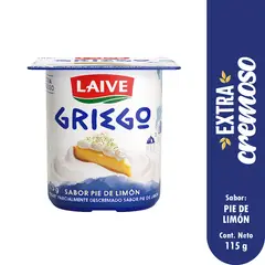 LAIVE - Yogurt Griego Pie de Limón Envase 115 g