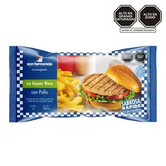 SAN FERNANDO - Hamburguesa con Pollo La Super Rica Empaque 850 g