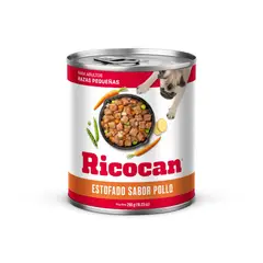 RICOCAN - Estofado Sabor Pollo Adulro Razas Pequeñas Lata 290 g