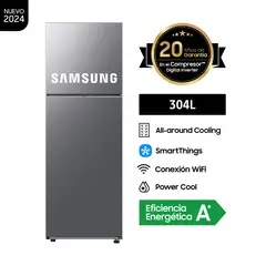 SAMSUNG - Refrigeradora 304Lt All Around Cooling RT31DG5120S9PE Inox