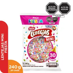 NESTLE - Chocolate Lentejas Fiesta Mini Bolsa 30 Und