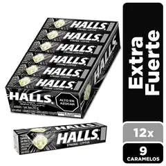 TRIDENT - Caramelos Halls Extra Fuertes Display 12 Und