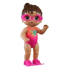 BABY ALIVE - Muñeca Sunny La Nadadora Castaña