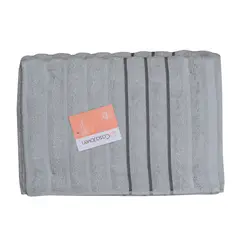 CASA JOVEN - Set Toalla Mano y Baño 500Gsm Plomo