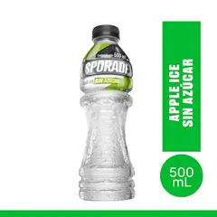 SPORADE - Bebida Rehidratante Apple Ice Sin Azúcar Botella 500 mL