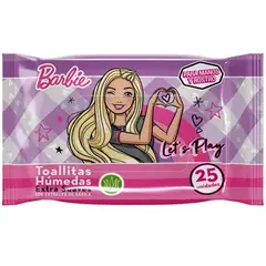 GELATTI - Toallitas Húmedas Barbie Extra Suaves Empaque 25 Und