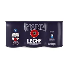 GLORIA - Leche Reconstructiva Entera Sixpack Lata 390 g