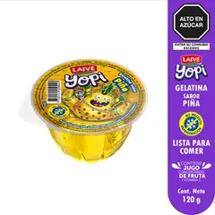 LAIVE - Gelatina Sabor Piña Yopi x 120 g