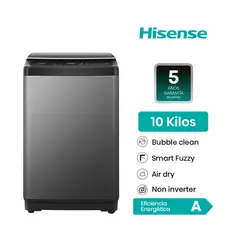 HISENSE - Lavadora WT3J1023UT Carga Superior Gris 10KG