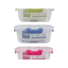 KEEP - Hermético Cuadrado 2200mL Glass