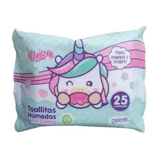 GELATTI - Toallitas Húmedas Unicornio Empaque 25 Und