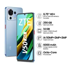 ZTE - Smartphone Blade V50 Vita 4Gb 256Gb Azul