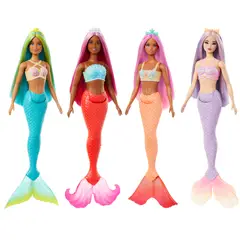 BARBIE - Sirenas con Cabello de Colores