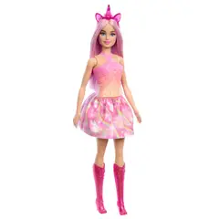 BARBIE - Unicornio Falda de Ensueño Rosa