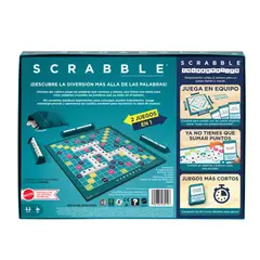 MATTEL GAMES - Scrabble Mattel 2 en 1 Colaborativo
