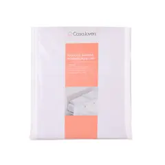 CASA JOVEN - Juego Sábanas Microfibra 2 Plazas Blanco Nieve