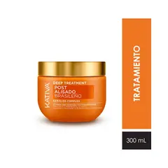 KATIVA - Crema Capilar Post Alisado Brasilero Deep Treat Envase 300 mL