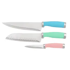 CASA JOVEN - Set x3 Cuchillos Acero Premium