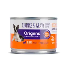GENERICO - Alimento Húmedo Cachorros Origens Trozos Pollo Lata 170 g