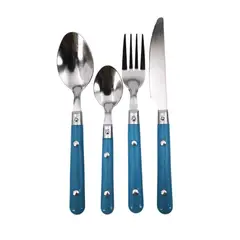 CASA JOVEN - Juego de Cubiertos 16 Piezas Mango Maíz