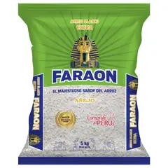 FARAON - Arroz Blanco Añejo Verde Bolsa 5 Kg