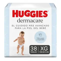 HUGGIES - Pañales Dermacare Talla Xg Empaque 38 Und