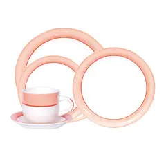 CASA JOVEN - Juego de Vajilla 20 Pz Pm Rim