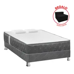 FORLI - Cama Americana Jallpa 2 Plazas + Sofa Cama