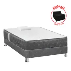 FORLI - Cama Americana Jallpa 1.5 Plazas + Sofa Cama