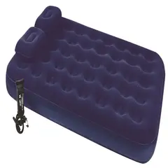 BESTWAY - Colchón 2 Plazas + 2 Almohadas e Inflador Manual