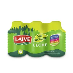 LAIVE - Leche Sin Lactosa Sixpack Botella 390 g