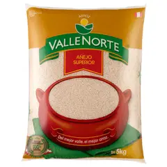 VALLENORTE - Arroz Añejo Superior Valle Norte Bolsa 5 Kg