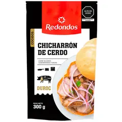 REDONDOS - Chicharrón de Cerdo Duroc Empaque 300 g