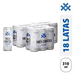 TRES CRUCES - Cerveza Light 3 Sixpack Lata 310 mL