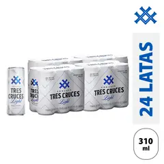 TRES CRUCES - Cerveza Light 4 Sixpack Lata 310 mL