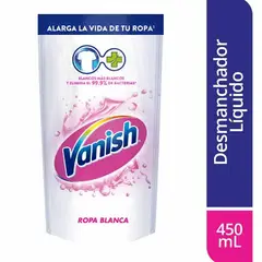 VANISH - Quitamanchas Líquido Ropa Blanca Doypack 450 mL