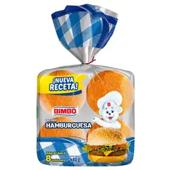 BIMBO - Pan Hamburguesa Bolsa Polietileno 480 g