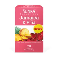 SUNKA - Infusión Filtrante Jamaica y Piña Caja 20 Sobres