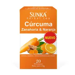 SUNKA - Infusión Cúrcuma Zanahoria y Naranja Caja 20 Und