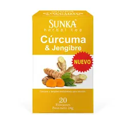 SUNKA - Infusión Cúrcuma y Jengibre Caja 20 Und