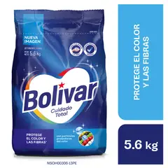 BOLIVAR - Detergente en Polvo Bolívar Cuidado Total Bolsa 5.6 Kg